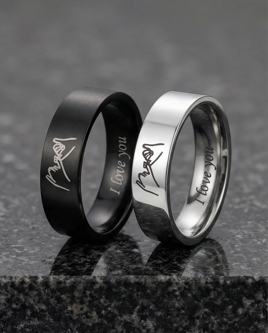 The Pinky Promise Duo: Engraved Eternal Bond Set