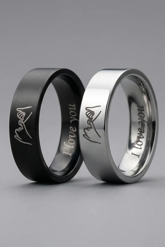 The Pinky Promise Duo: Engraved Eternal Bond Set