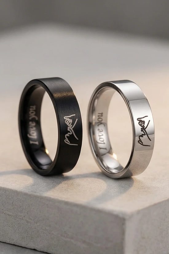 The Pinky Promise Duo: Engraved Eternal Bond Set