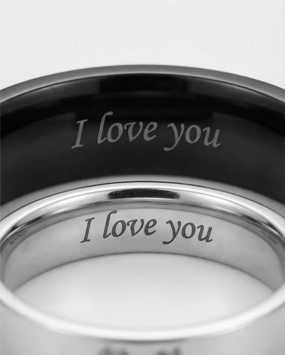 The Pinky Promise Duo: Engraved Eternal Bond Set