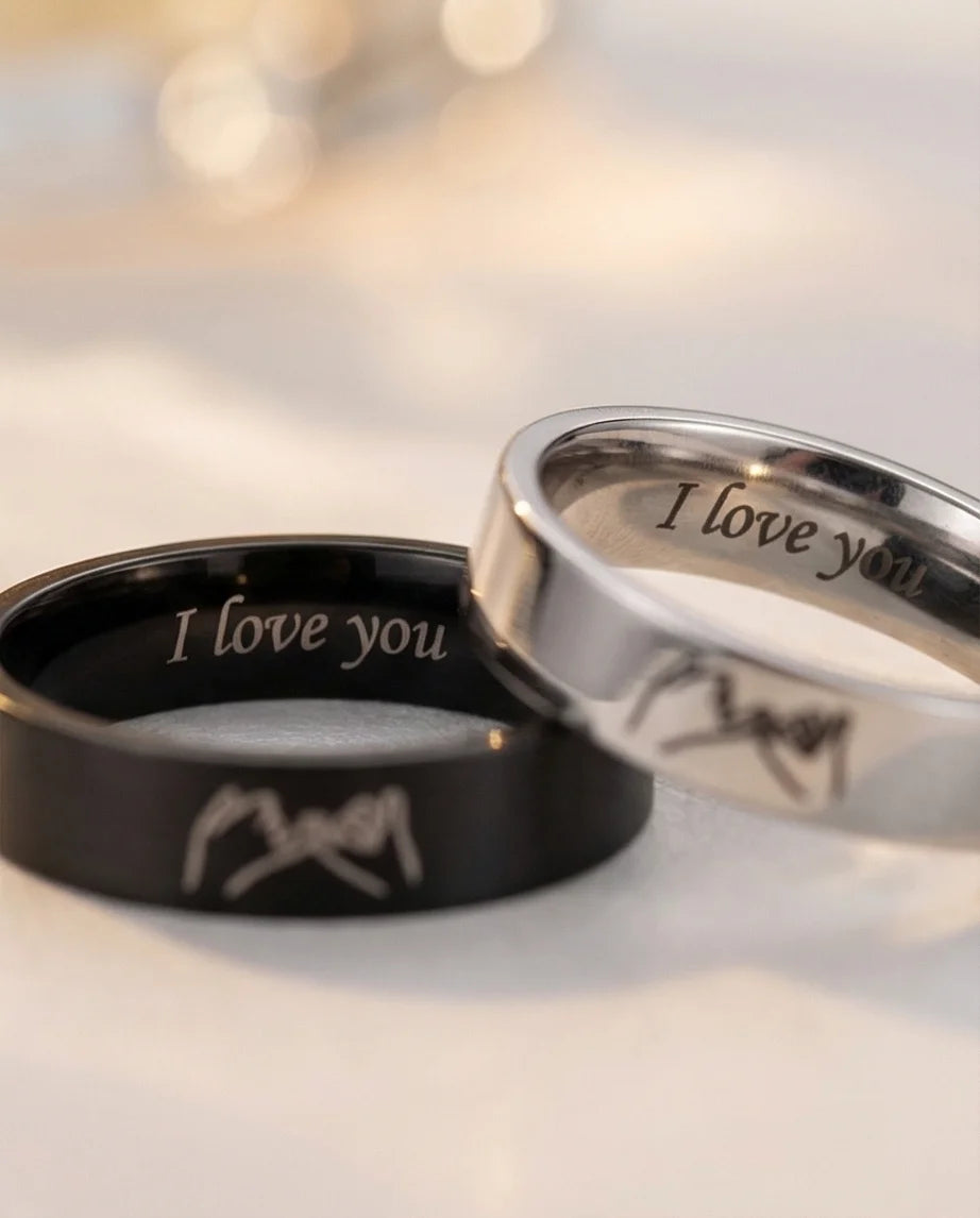 The Pinky Promise Duo: Engraved Eternal Bond Set