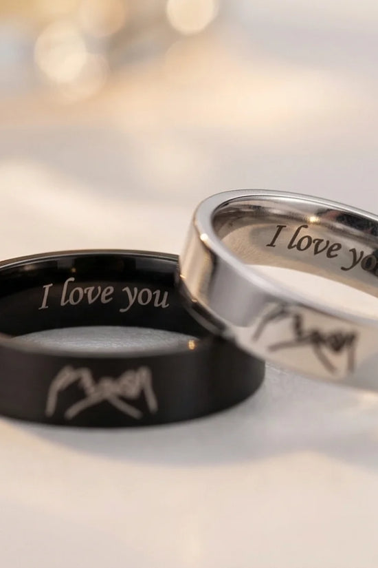 The Pinky Promise Duo: Engraved Eternal Bond Set