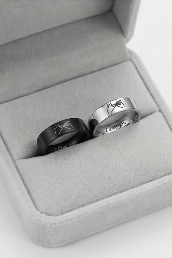 The Pinky Promise Duo: Engraved Eternal Bond Set