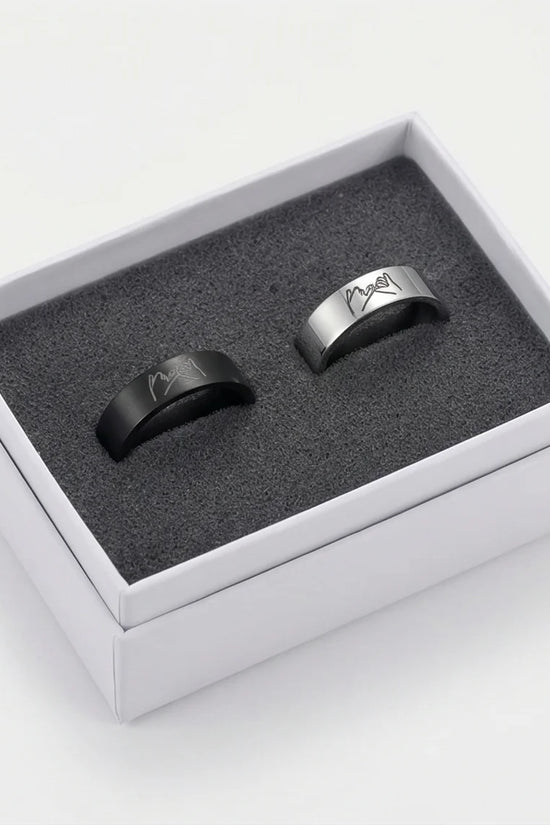 The Pinky Promise Duo: Engraved Eternal Bond Set