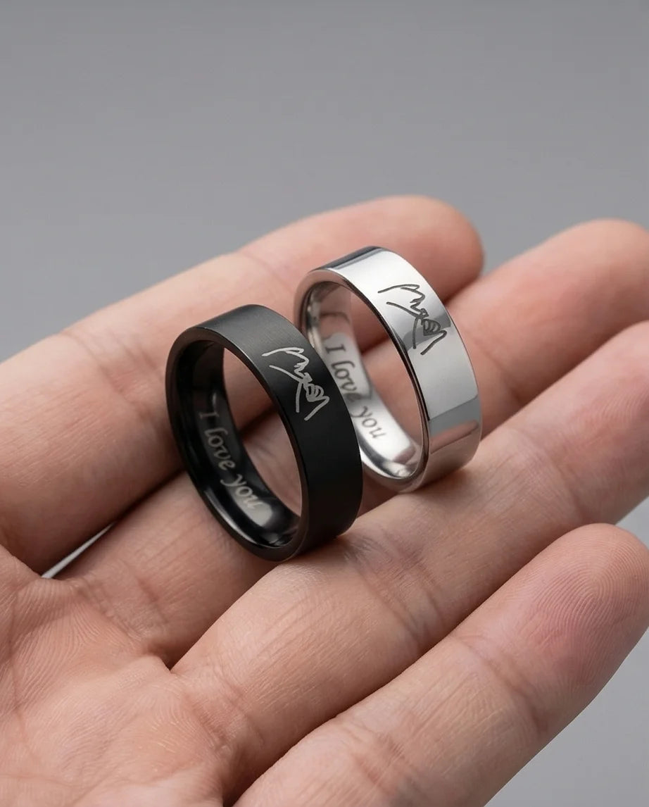 The Pinky Promise Duo: Engraved Eternal Bond Set