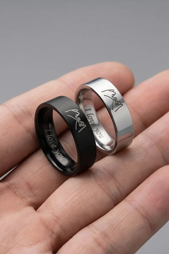 The Pinky Promise Duo: Engraved Eternal Bond Set