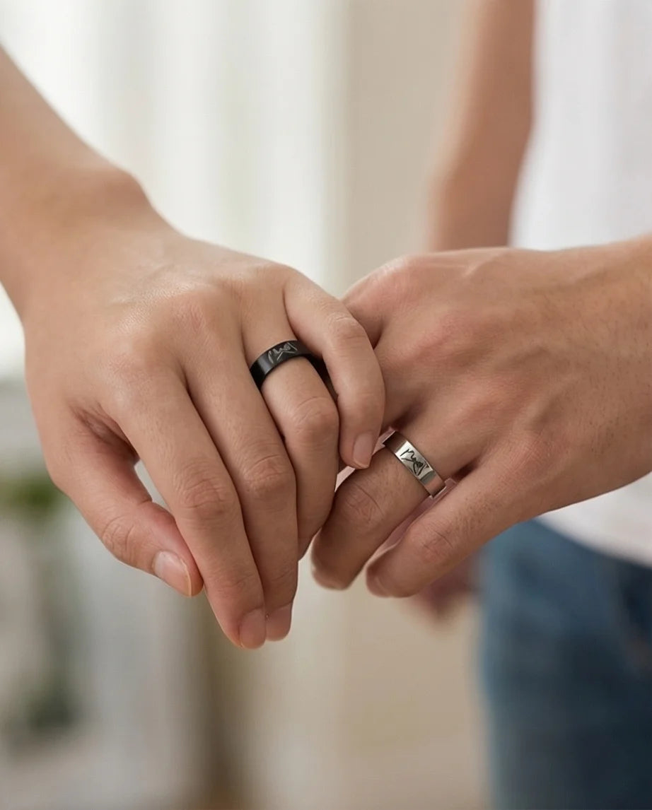 The Pinky Promise Duo: Engraved Eternal Bond Set