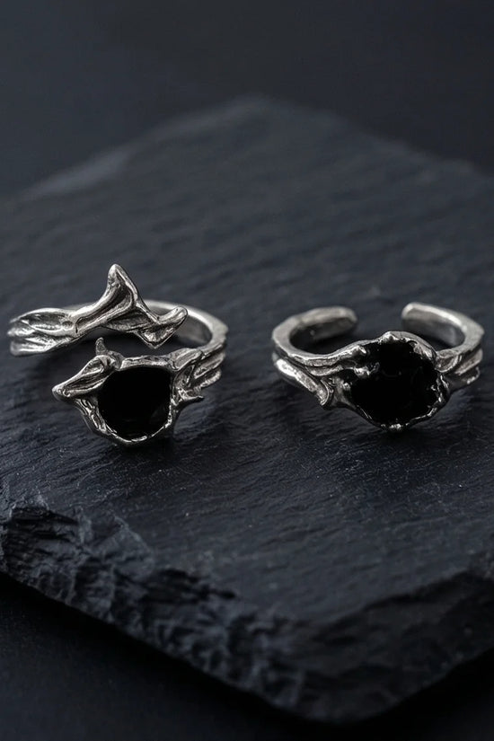 Obsidian Thorn: Dark Branch Artisan Rings