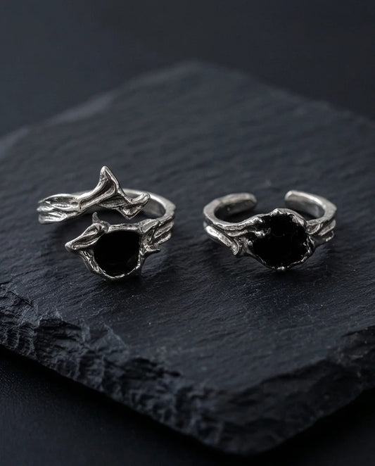 Obsidian Thorn: Dark Branch Artisan Rings