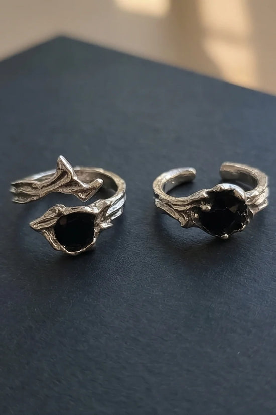 Obsidian Thorn: Dark Branch Artisan Rings