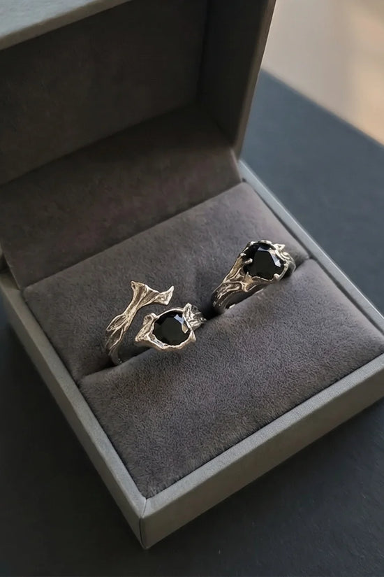 Obsidian Thorn: Dark Branch Artisan Rings