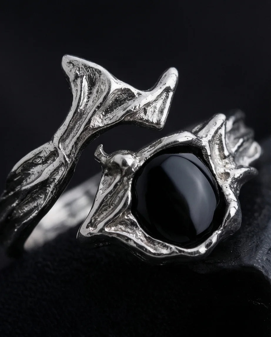 Obsidian Thorn: Dark Branch Artisan Rings