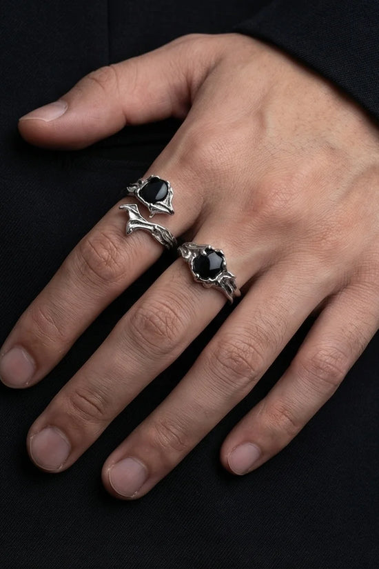 Obsidian Thorn: Dark Branch Artisan Rings