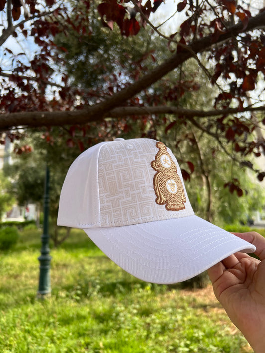 Royal Emblem White Cap