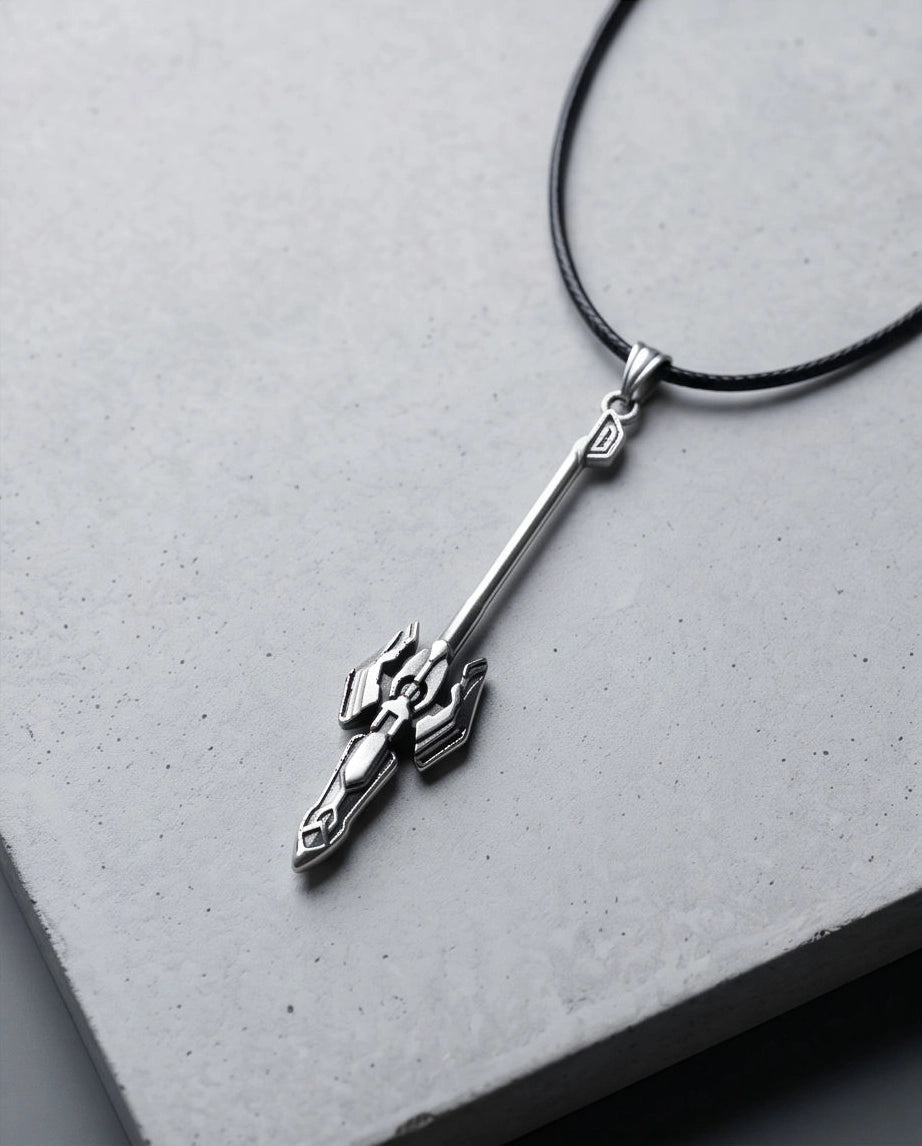 Futuristic Sci-Fi Spear Pendant Necklace