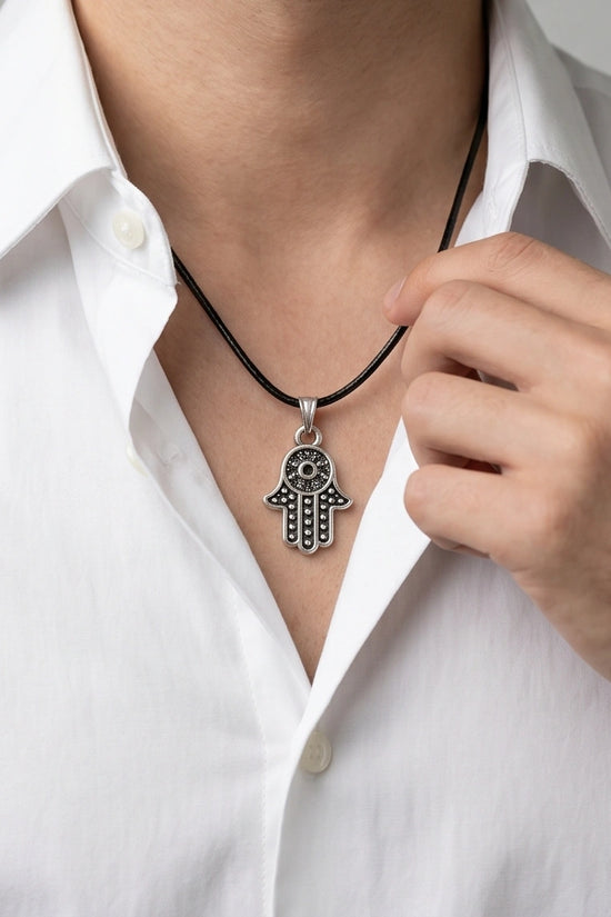 Vintage Industrial Link Pendant Necklace