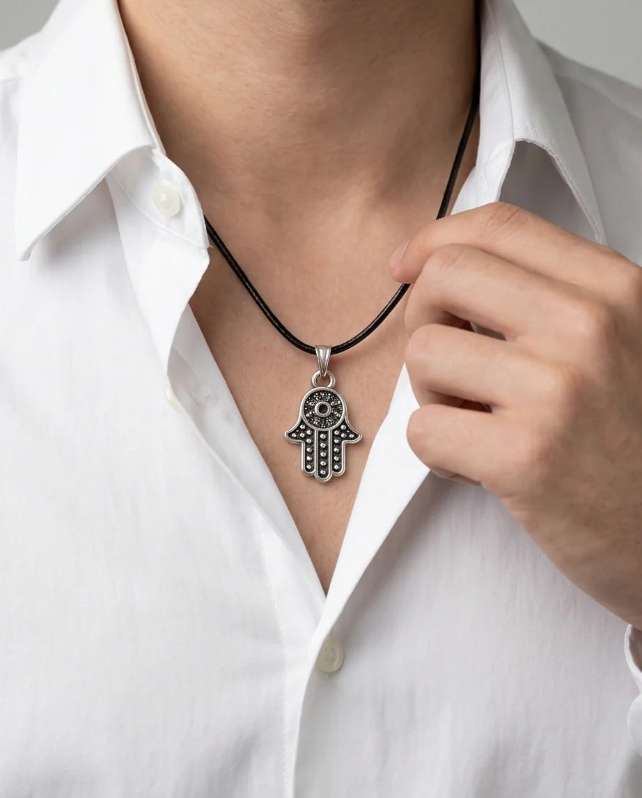 Vintage Industrial Link Pendant Necklace