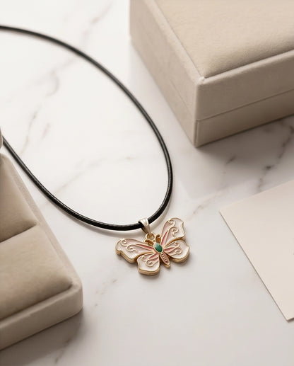 Enchanted Butterfly Gemstone Pendant