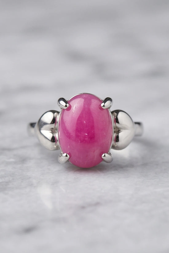 Magenta Majesty Sculpted Statement Ring