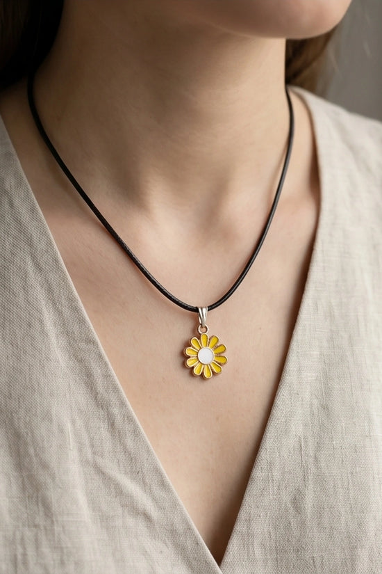 Golden Daisy Sunshine Necklace