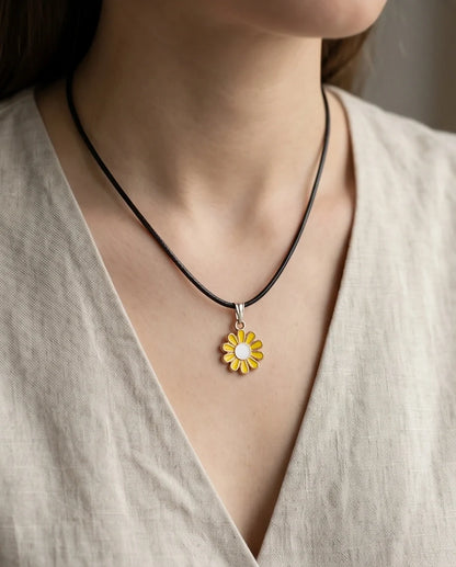 Golden Daisy Sunshine Necklace