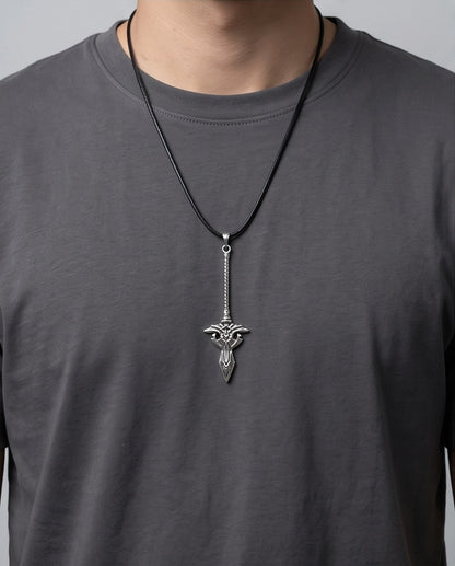 Gothic Rune Sword Dagger Pendant