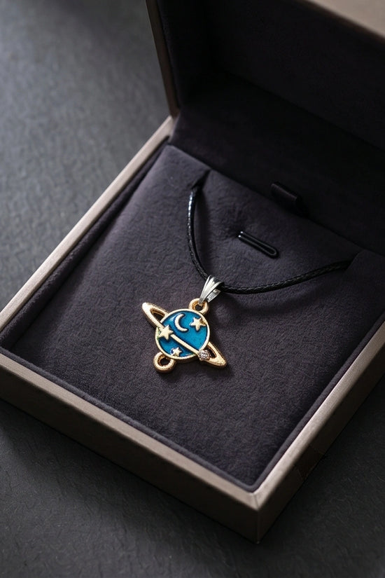 Celestial Galaxy Planet Pendant