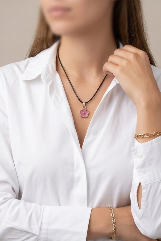 Soft Pink Blossom Pendant