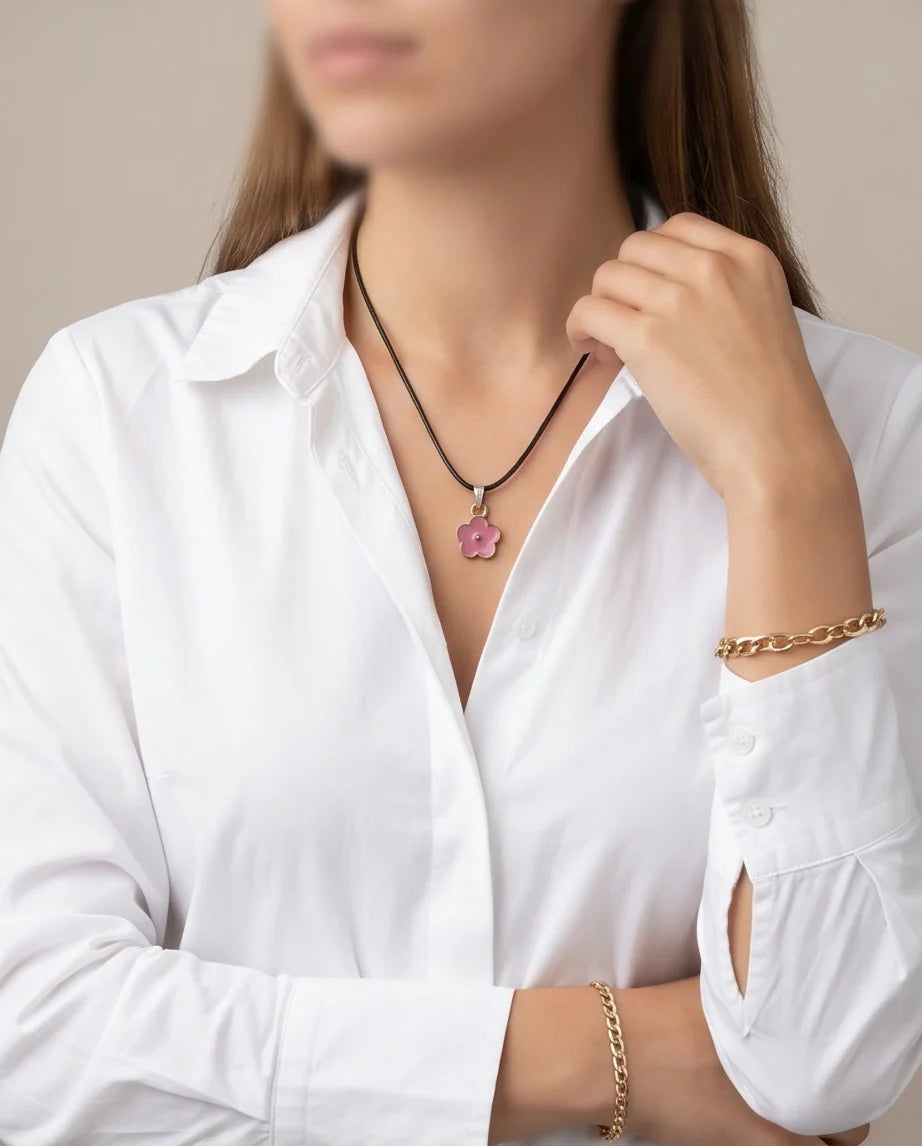 Soft Pink Blossom Pendant