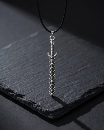 Dragon Spine Sword Pendant Necklace