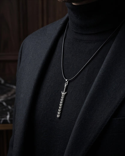 Dragon Spine Sword Pendant Necklace