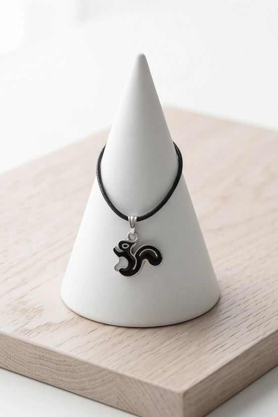 The Onyx Squirrel Pendant