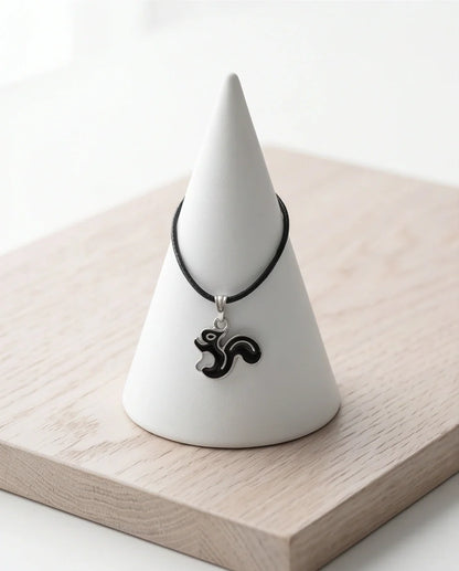 The Onyx Squirrel Pendant