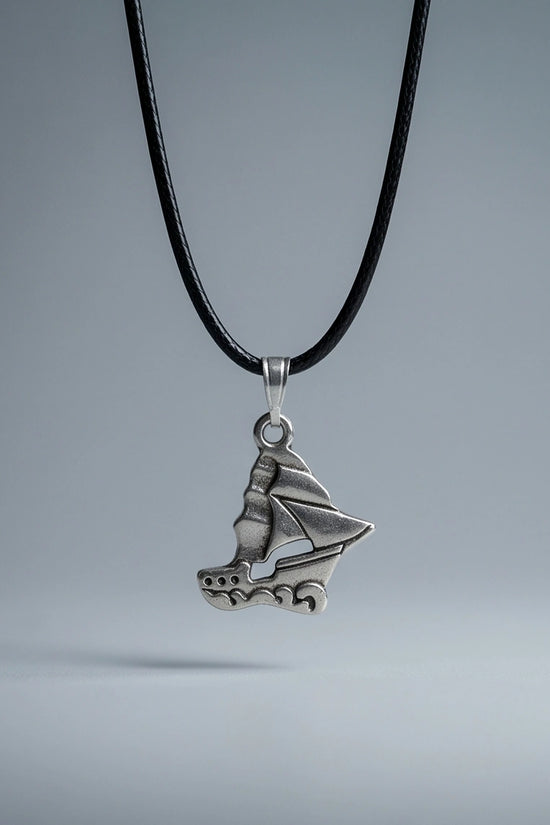 Silver Sailboat Pendant Necklace