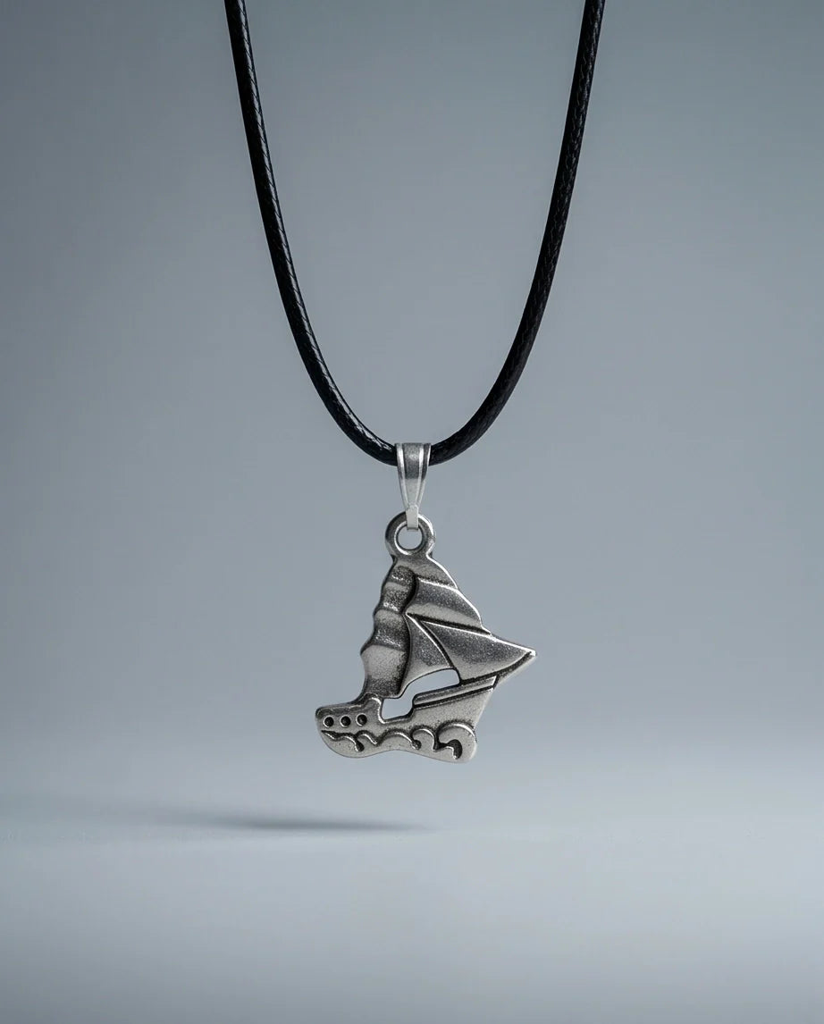 Silver Sailboat Pendant Necklace