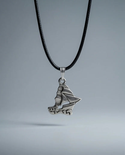 Silver Sailboat Pendant Necklace
