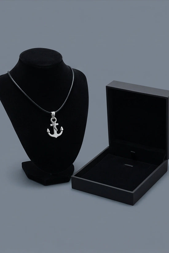 The Sailor’s Pride Polished Anchor Necklace