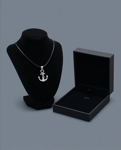 The Sailor’s Pride Polished Anchor Necklace