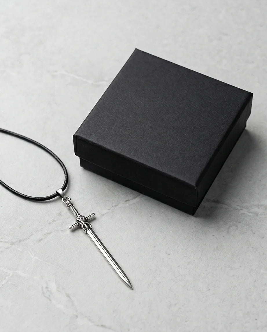 The Excalibur Medieval Sword Necklace
