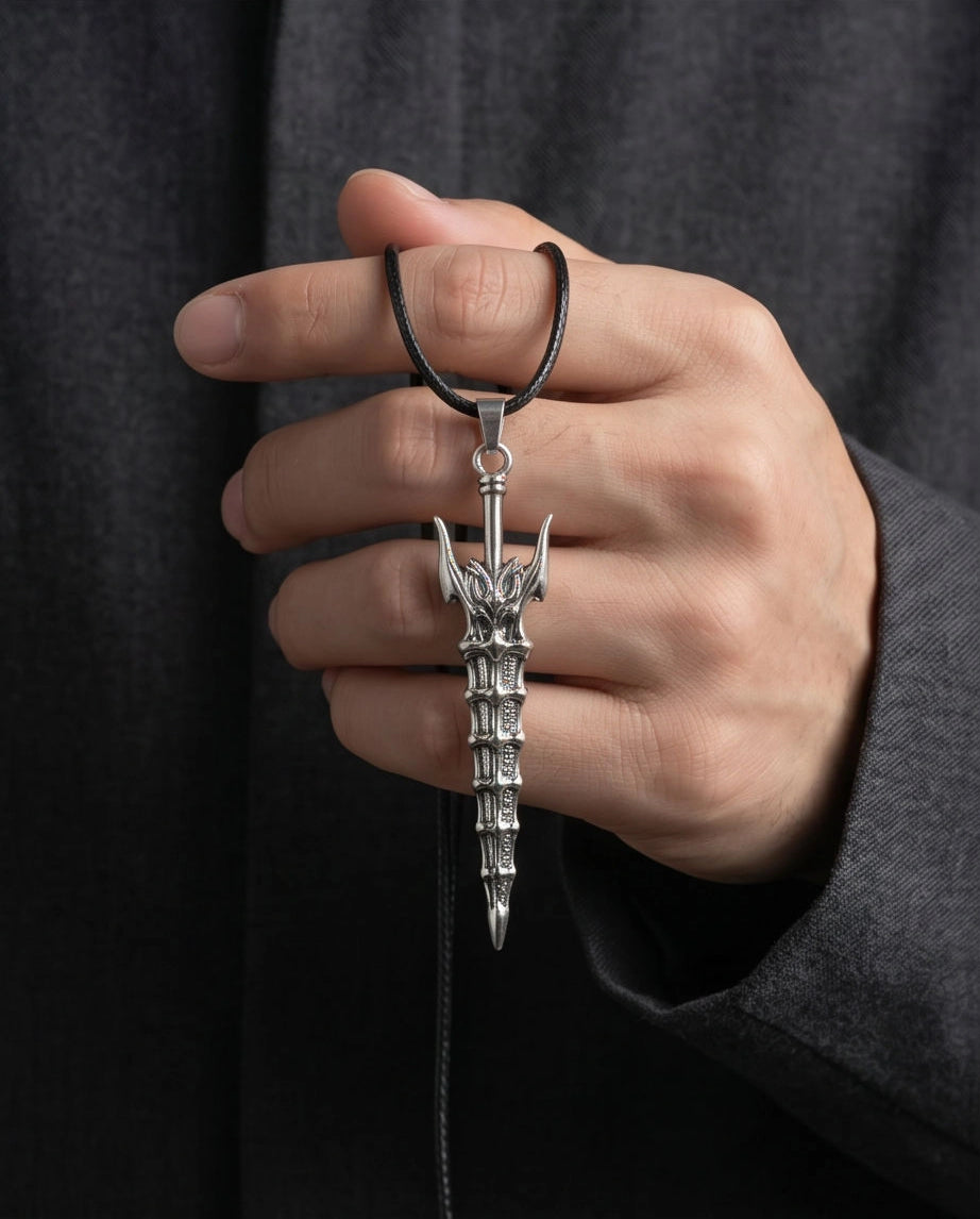Gothic Dragon Spire Necklace