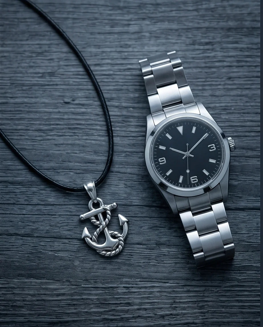 The Deep Sea Fouled Anchor Necklace