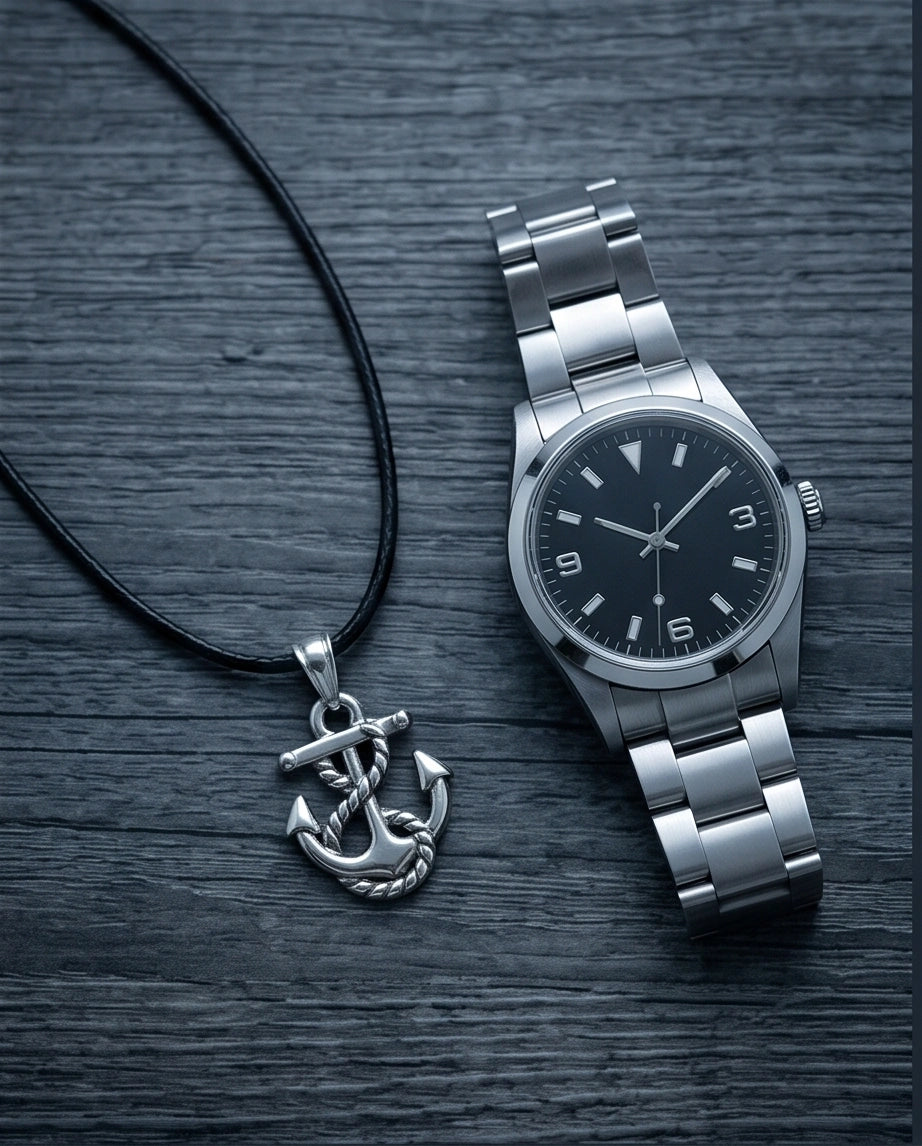 The Deep Sea Fouled Anchor Necklace