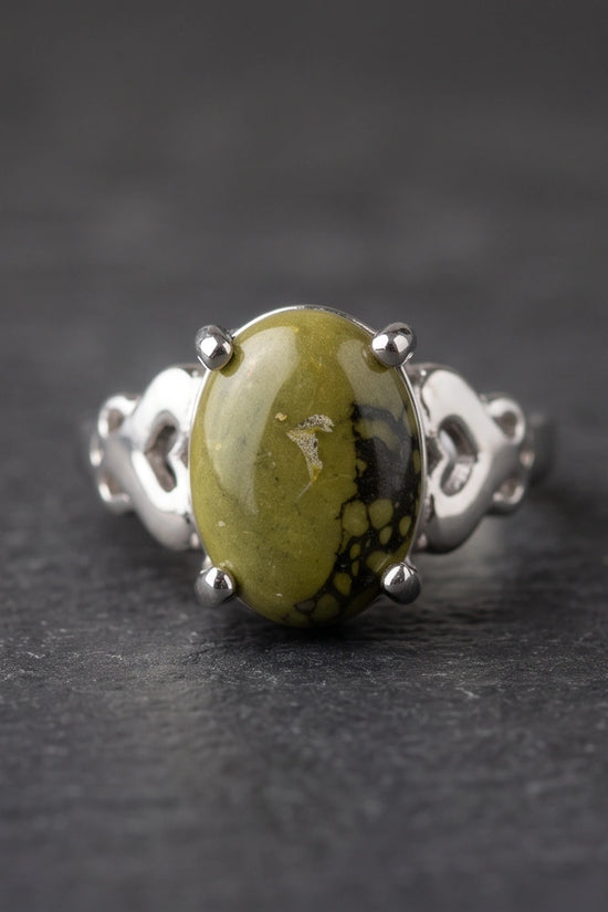 Olive Serpentine Butterfly Ring