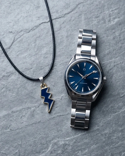 Midnight Lightning Bolt Pendant