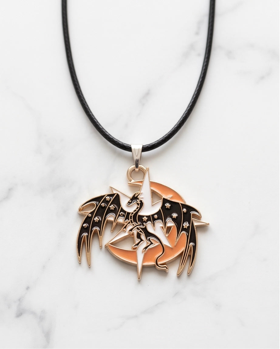 Celestial Celestial Dragon Moon & Star Pendant Necklace