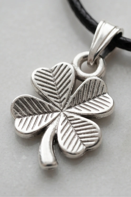 Silver Four-Leaf Clover Necklace