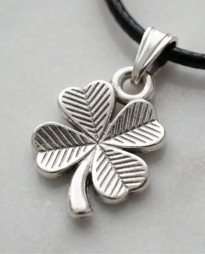 Silver Four-Leaf Clover Necklace