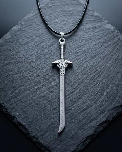 Vintage Katana Sword Pendant Necklace
