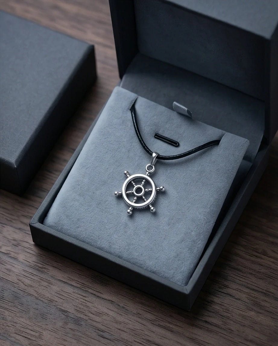 The Captain's Helm Wheel Necklace
