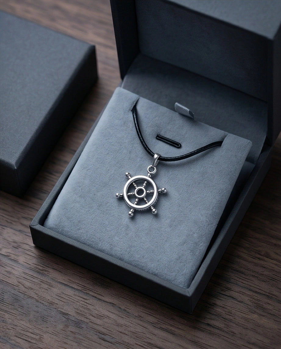 The Captain's Helm Wheel Necklace